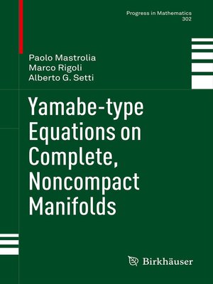 cover image of Yamabe-type Equations on Complete, Noncompact Manifolds